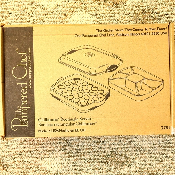 Pampered Chef Kitchen Pampered Chef Chillzanne Rectangle Tray